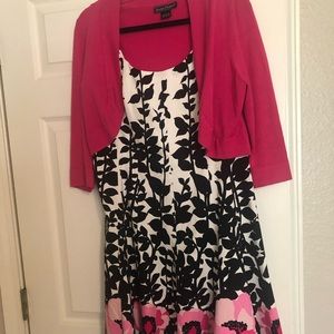 Nine West dress with cardigan topper